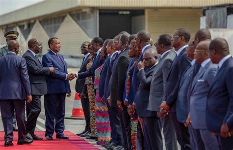 Coopération Arrivée à Abidjan du président congolais Denis Sassou