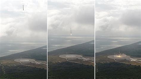 New Video Shows Incredible Moment Elon Musk S Spacex Rocket Lands At