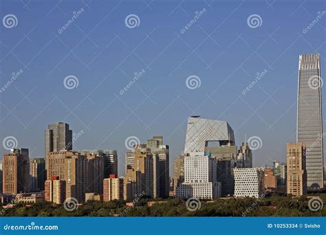 Beijing Skyline stock photo. Image of light, business - 10253334