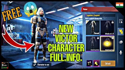 How To Use New Victor Character In Pubg Mobile New Update Is Here Mr