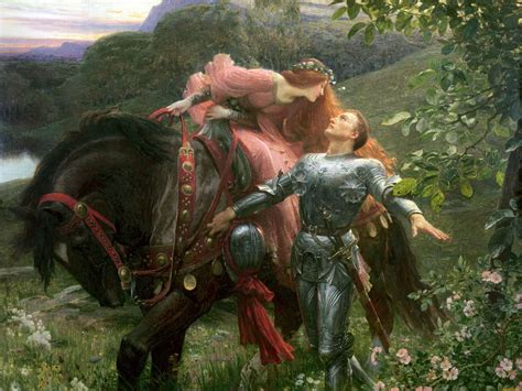 La Belle Dame Sans Merci By Sir Frank Dicksee Print Poster Etsy