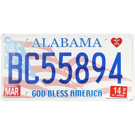 2014 Alabama #BC55894 | Real Old Alabama License Plates