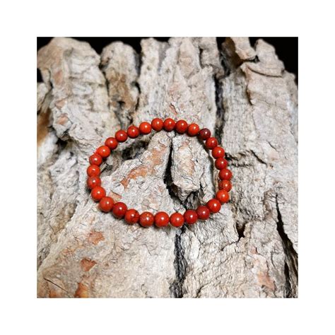 Bracelet De Jaspe Rouge Petites Perles Er Chakra