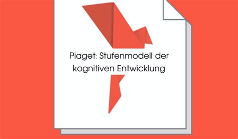 Piaget Stufenmodell Der Kognitiven Entwicklung Intrapsychisch De