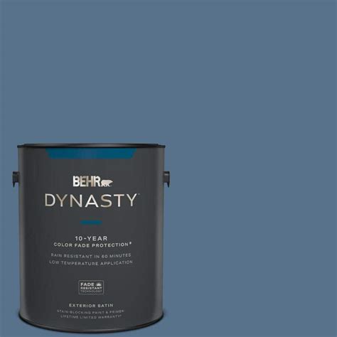 BEHR DYNASTY 1 Gal PPU14 01 Arrowhead Lake Satin Enamel Exterior