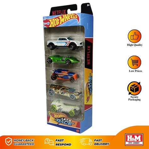 Hot Wheels 5 Pack Let S Race NETFLIX 1806 97GF Shopee Malaysia