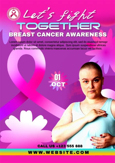 Breast Cancer Awareness Month Flyer Template Postermywall