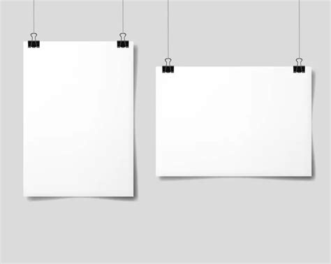 Realistic Vector Illustration Blank Sheets Shadows Stock Vector Image