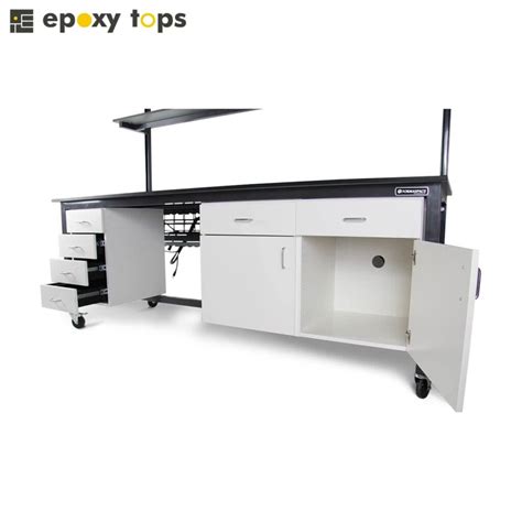 Modular Lab Bench With Storage Units - Epoxytops