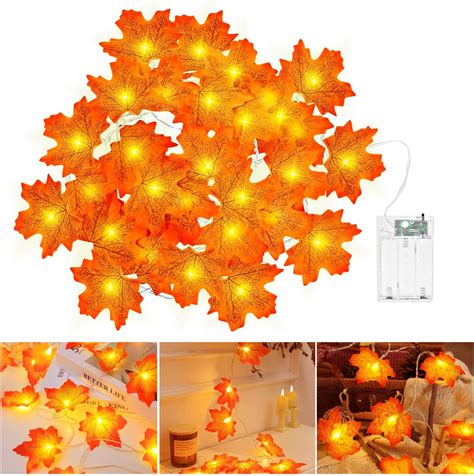 Halloween Lichterkette 4 5M 30 LED Halloween Deko Lichterkette Kürbis