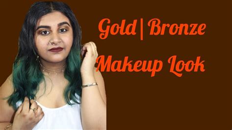 Gold Bronze Makeup Look Youtube