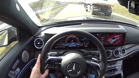 2022 Mercedes AMG E63s T Modell Short Test Drive POV YouTube