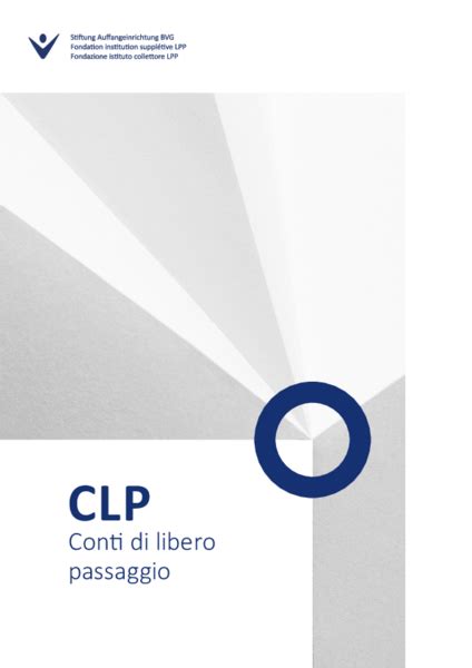 Clp Conti Di Libero Passaggio Stiftung Auffangeinrichtung Bvg