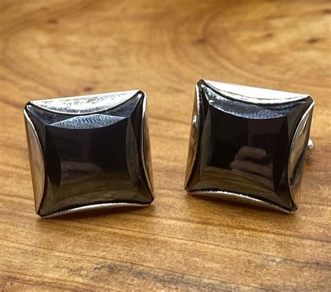 Sterling Cufflinks Danecraft Gem