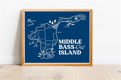 Middle Bass Island Map Print – Whereabouts Shop