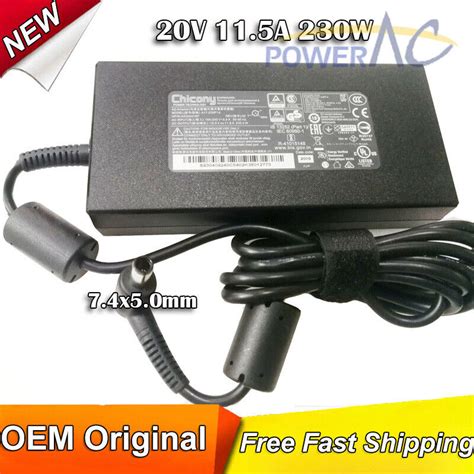 Used Original Chicony Ac Dc Adapter For Msi Gp Leopard Rf Xes Rf