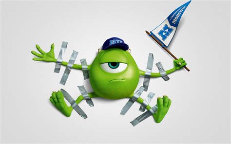 Download Mike Wazowski Monster University Poster Wallpaper