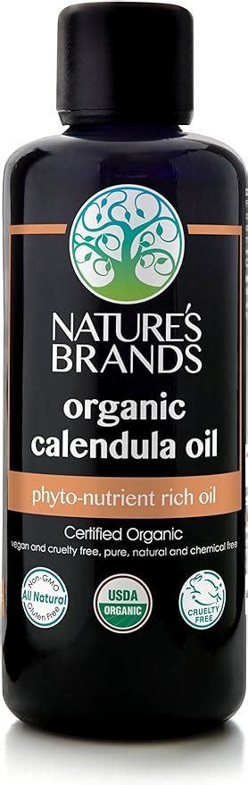 Natures Brands Organic Calendula Carrier Oil By Herbal