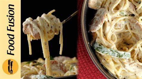 Chicken Alfredo Spaghetti Recipe By Food Fusion Viva Recipes