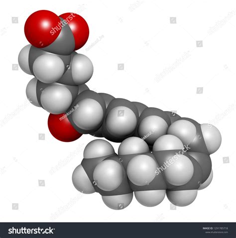 Leukotriene A4 Lta4 Molecule 3d Rendering Stock Illustration 1291785718