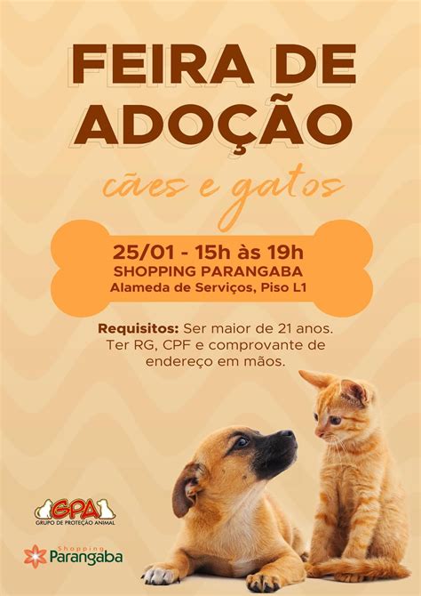 Shopping Parangaba promove Feira de Adoção de Pets