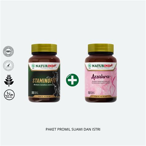 Jual Paket Azzahra Dan Staminofit Promil Jamu Herbal Naturindo Untuk