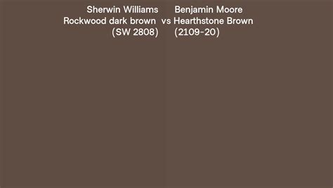 Sherwin Williams Rockwood Dark Brown Sw Vs Benjamin Moore