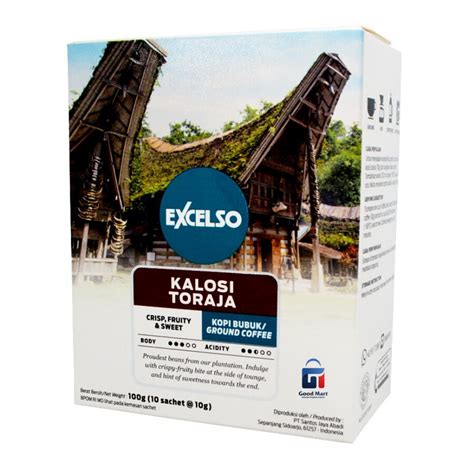 Jual Excelso Kopi Premium Kalosi Toraja Kemasan Sachet X Gr