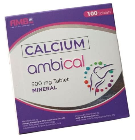 Ambical Calcium Carbonate Tablet 500mg 100s Lazada Ph