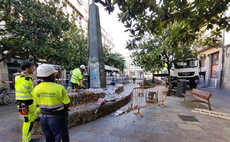 La reordenación de la plaza Sarriegi arranca con la demolición del