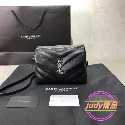 二手精品 Saint Laurent 聖羅蘭 Ysl Mini Loulou 方胖子 單肩包 斜背包678401 蝦皮購物