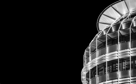 Download Wallpaper 3840x2400 Building Architecture Night Bw