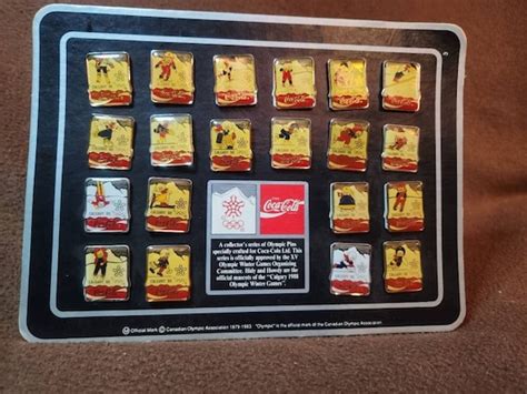 1988 Coca Cola Olympic Pins Calgary Olympics Coca Cola Pins Etsy