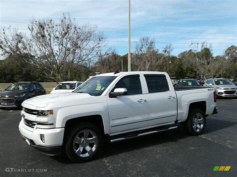 2018 Summit White Chevrolet Silverado 1500 Ltz Crew Cab 4x4 125068589