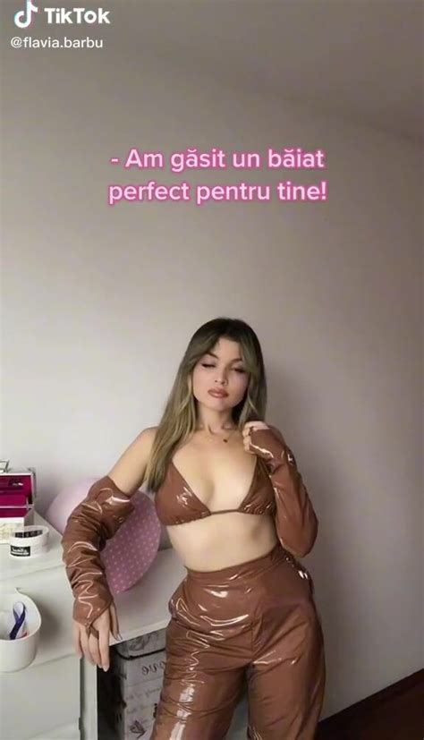 Hot Flavia Barbu Shows Cleavage In Brown Bikini Top Sexyfilter