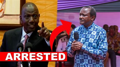 President Ruto Might Arrest Kalonzo Musyoka Today After Watching This