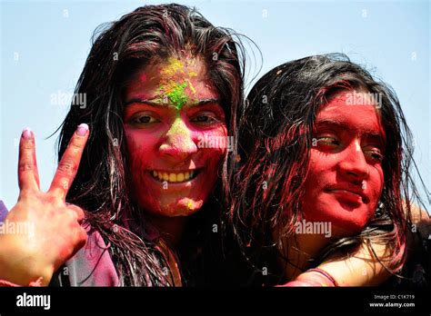 Indian Girls In Holi