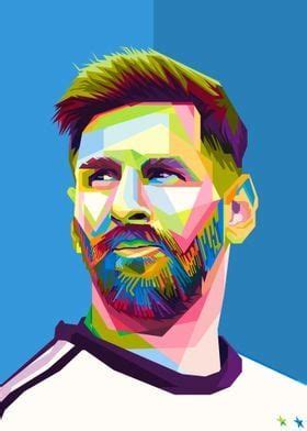 Leonel Messi Poster Picture Metal Print Paint By Ardiyanza Dewa