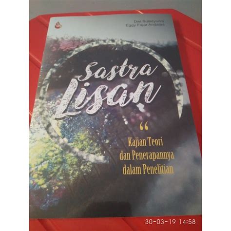 Jual Sastra Lisan Kajian Teori Dan Penerapannya Dalam Penelitian