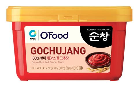 Chung Jung One Korean Traditional Sunchang Gochujang Hot Pepper Paste Medium Hot No Corn