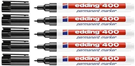 Edding Permanentmarker Schwarz Mm Nachf Llbar Er Pack