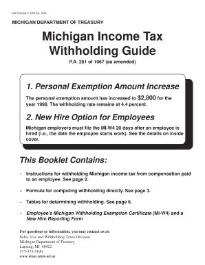 Michigan Form 446 Fill Online Printable Fillable Blank PdfFiller