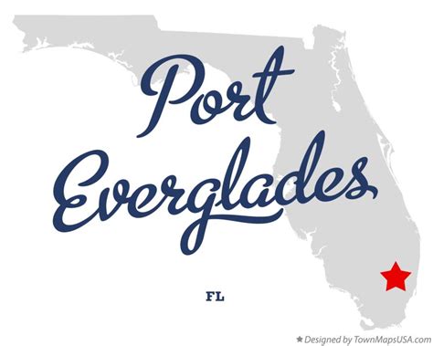 Map of Port Everglades, FL, Florida