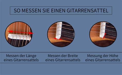 Gitarren Steg Brücke 6 String Gitarre Sattel Knochen Nüsse Sattel