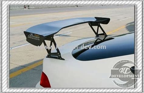 Dc Carbono Js Racing Mm Tipo Gt Wing Spoiler Trasero Y Aluminio