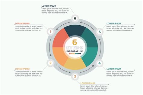 Premium Vector Infographic Circle 6 Step