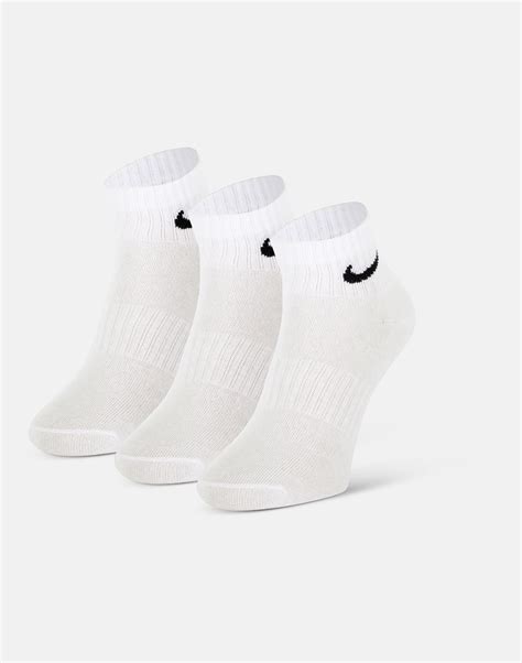 Nike Everyday Ankle 3 Pack Socks White Life Style Sports Ie