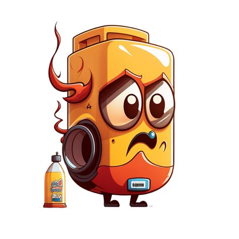 Funny Fuel cartoon character Ai Generative 23673572 PNG