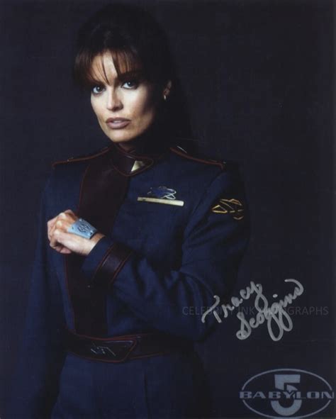 TRACEY SCOGGINS As Elizabeth Lochley Babylon 5 GENUINE SIGNED