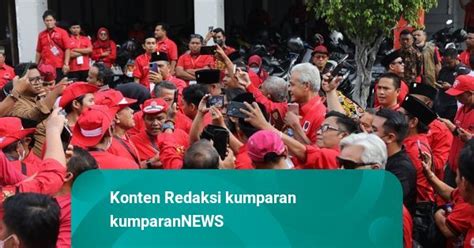 Ganjar Hadiri Hut Ke 50 Pdip Langsung Diteriaki Presiden